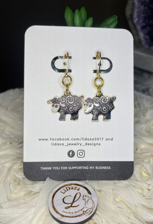 Sheep earrings