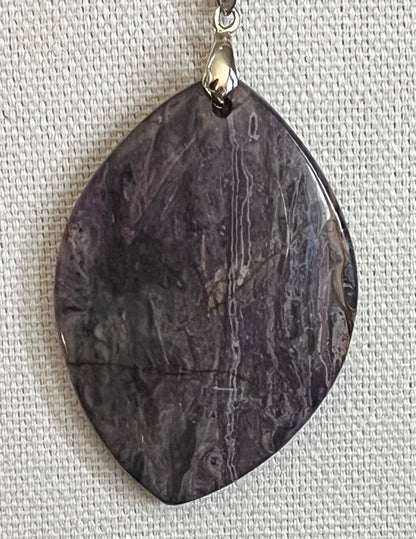 Purple jasper necklace