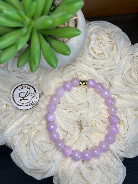 Purple angelite bracelet