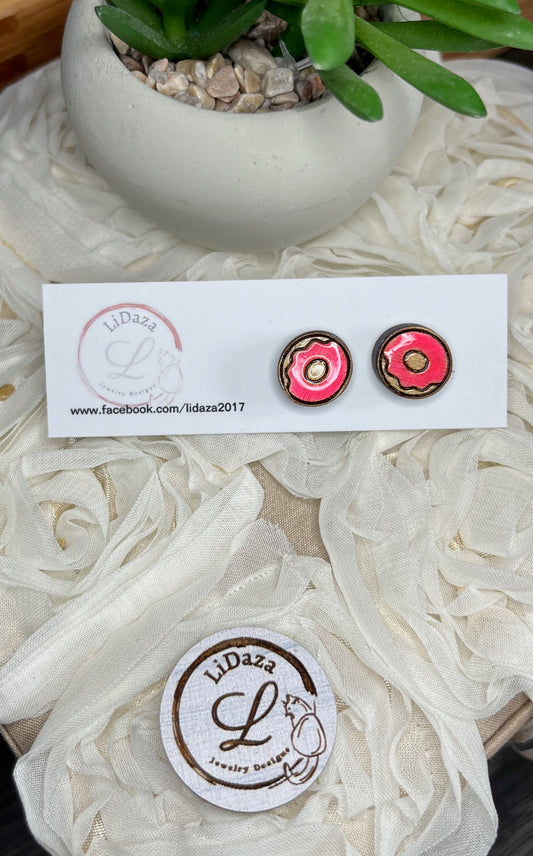 Stud earrings-donuts