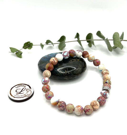 Sea sediment jasper bracelet