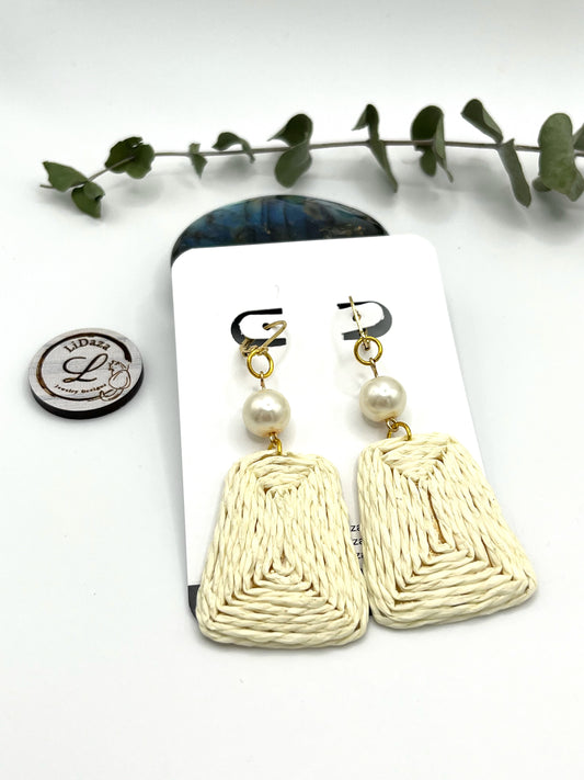 Rattan earrings