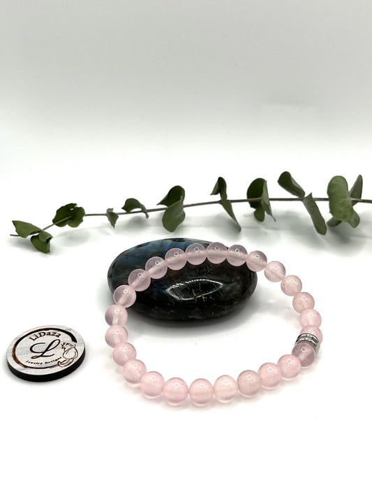 Pink quartz bracelet