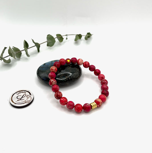 Sea sediment jasper bracelet